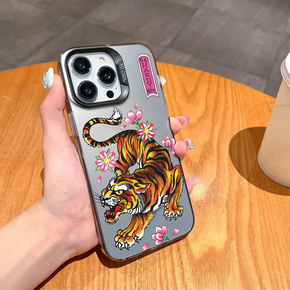 Фото Модный жесткий чехол для телефона E-Ed H с принтом FUNDA для iPhone 12, 11, 13, 14, 15, 16, 17 Max Pro Plus, мини-цветный защитный чехол №5