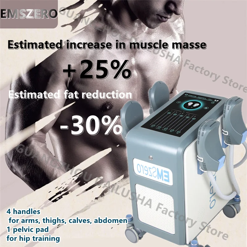 

DLS-EMSLIM Machine Emszero Emslim Neo RF Nova 7-13 Tesla Hi-emt With 4 RF Handles and Pelvic Stimulation Pad Optional