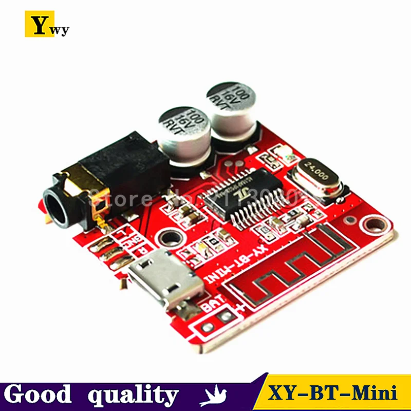

Bluetooth аудио приемник Bluetooth 5,0 MP3 декодер не допускающий потерь доска Беспроводной стерео музыка модуль 3,7-5V XY-BT-мини