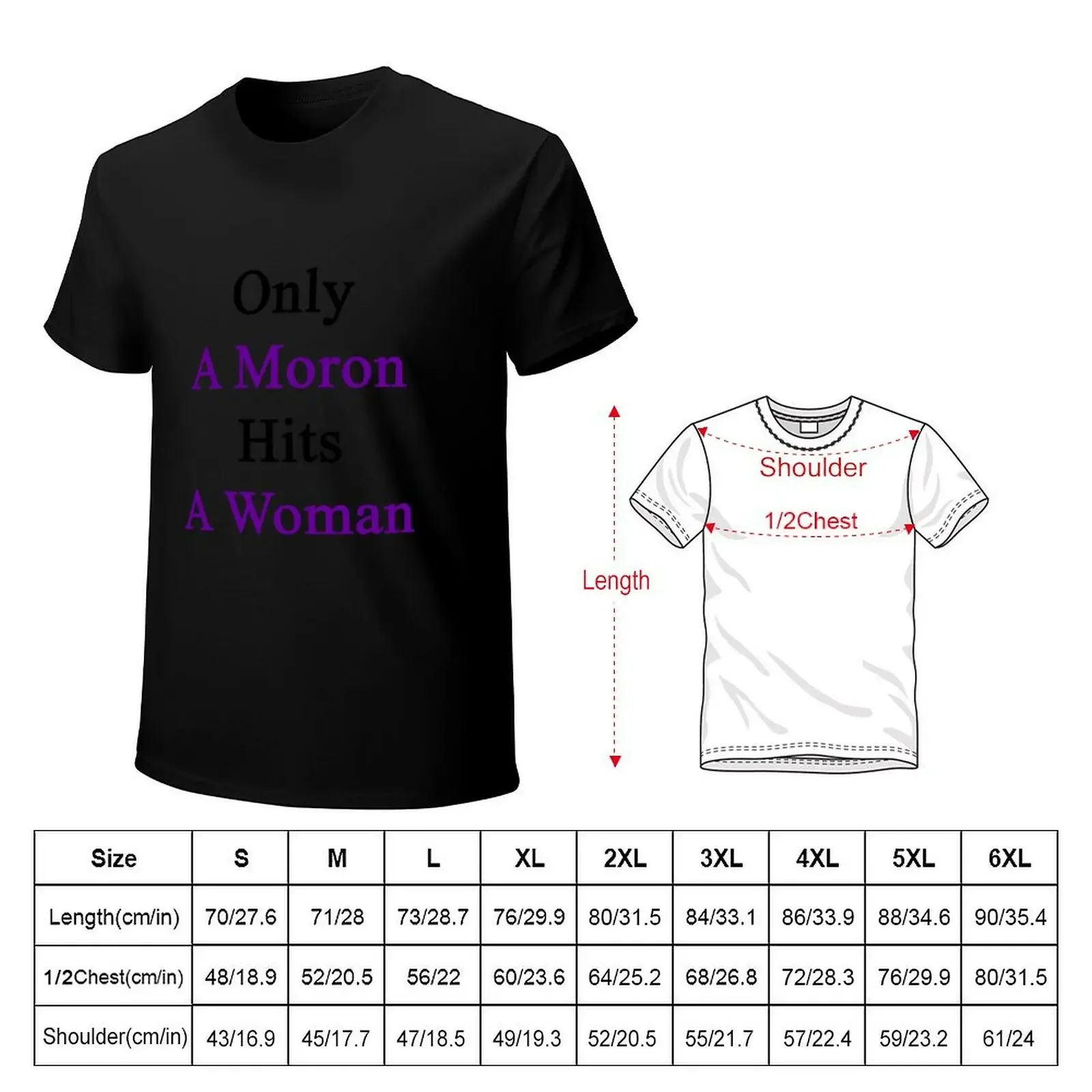 Футболка Only A Moron Hits Woman незаменимая футболка в тяжелом весе мужская больших