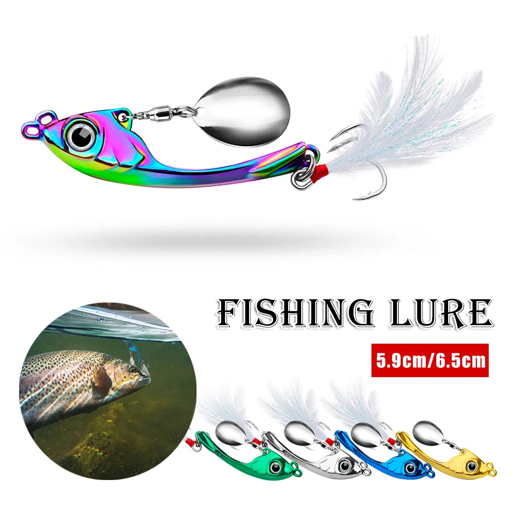 

13g/17g Metal VIB Hard Bait Fishing Lure Rotating Sequin Artificial Wobbler Sinking Bait Freshwater Saltwater Fishing Tackle