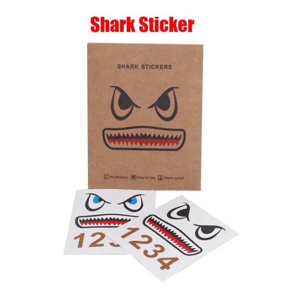 

Fashion DIY Drone Stickers Cool Shark Face Decals Skin Drone Accessories Supplies for DJI MAVIC PRO & for Spark Drone