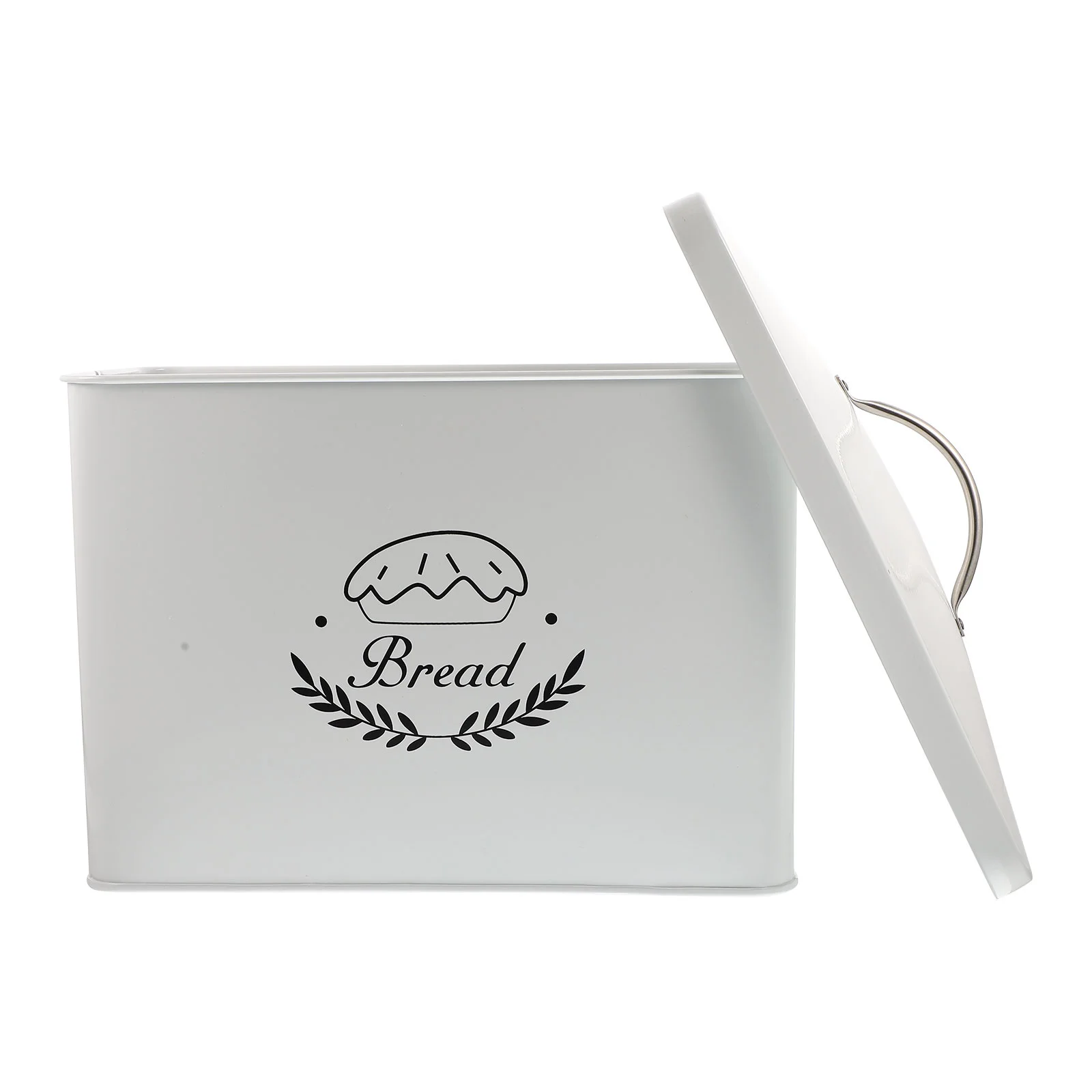 

Tin Bread Box Organizer Metal Rice Container Kitchen Supplies Grain Holder Food