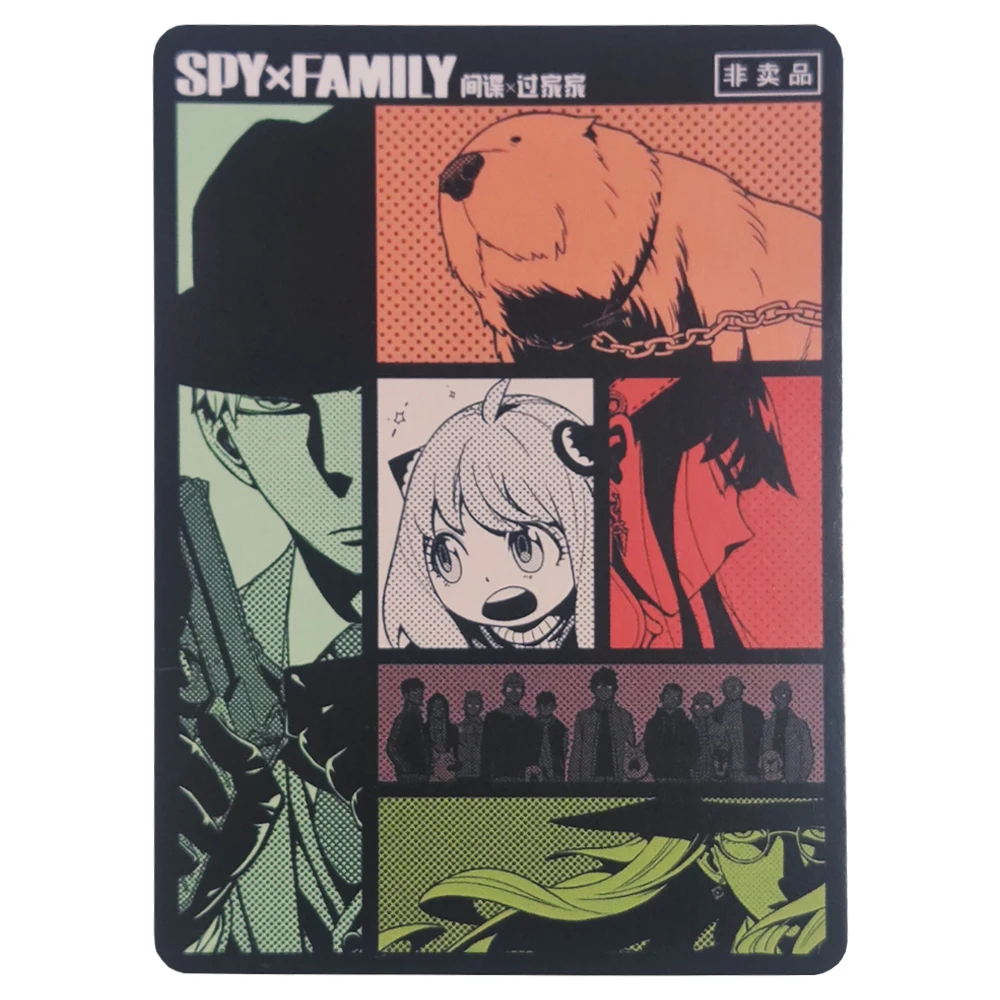 9 шт./компл. флэш-карта SPYFAMILY ACG кавайная сумерка Аня подделка изысканный бутик