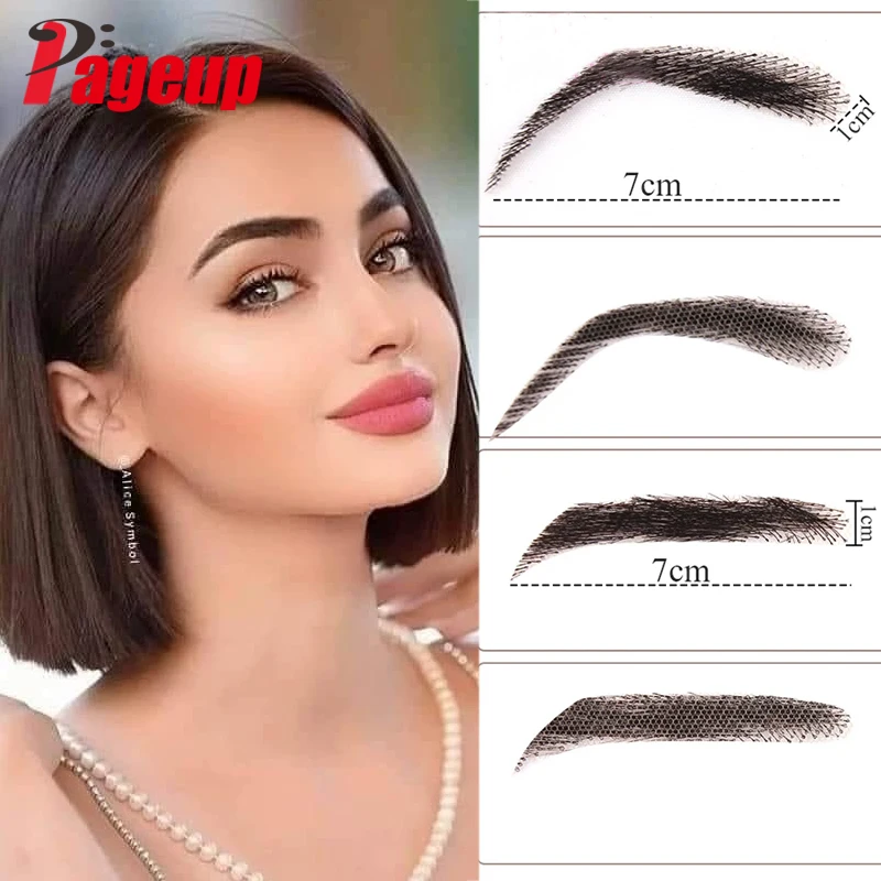 PAGEUP Women/Man's Eyebrows Hair Eyebrows Six Style Jolie Style Artificial Weaving Lace Workers' Hair Braided Eyebrow Wigs
