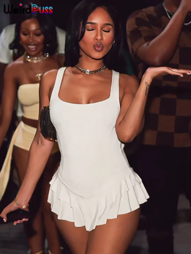 Платье женское необычное облегающее без рукавов пикантное эластичное простое