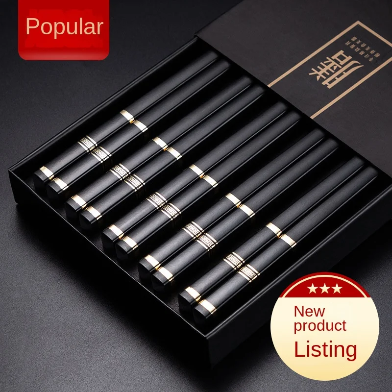 

Chopsticks household non-slip high temperature resistance high value family Japanese alloy chopsticks