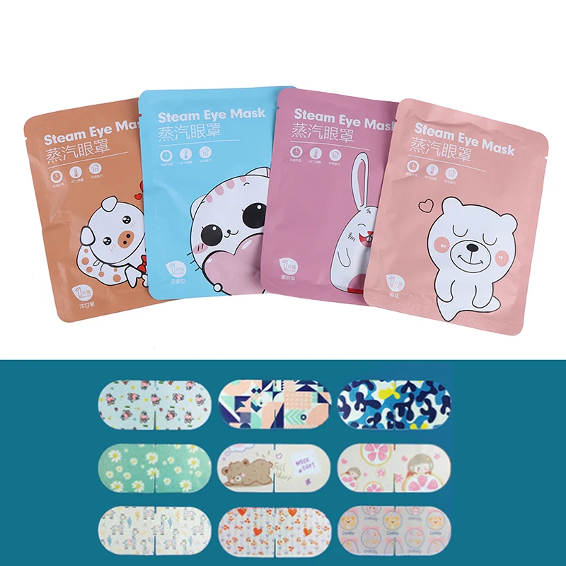 

5 шт., одноразовые паровые маски для глаз, от усталости глаз и темных кругов