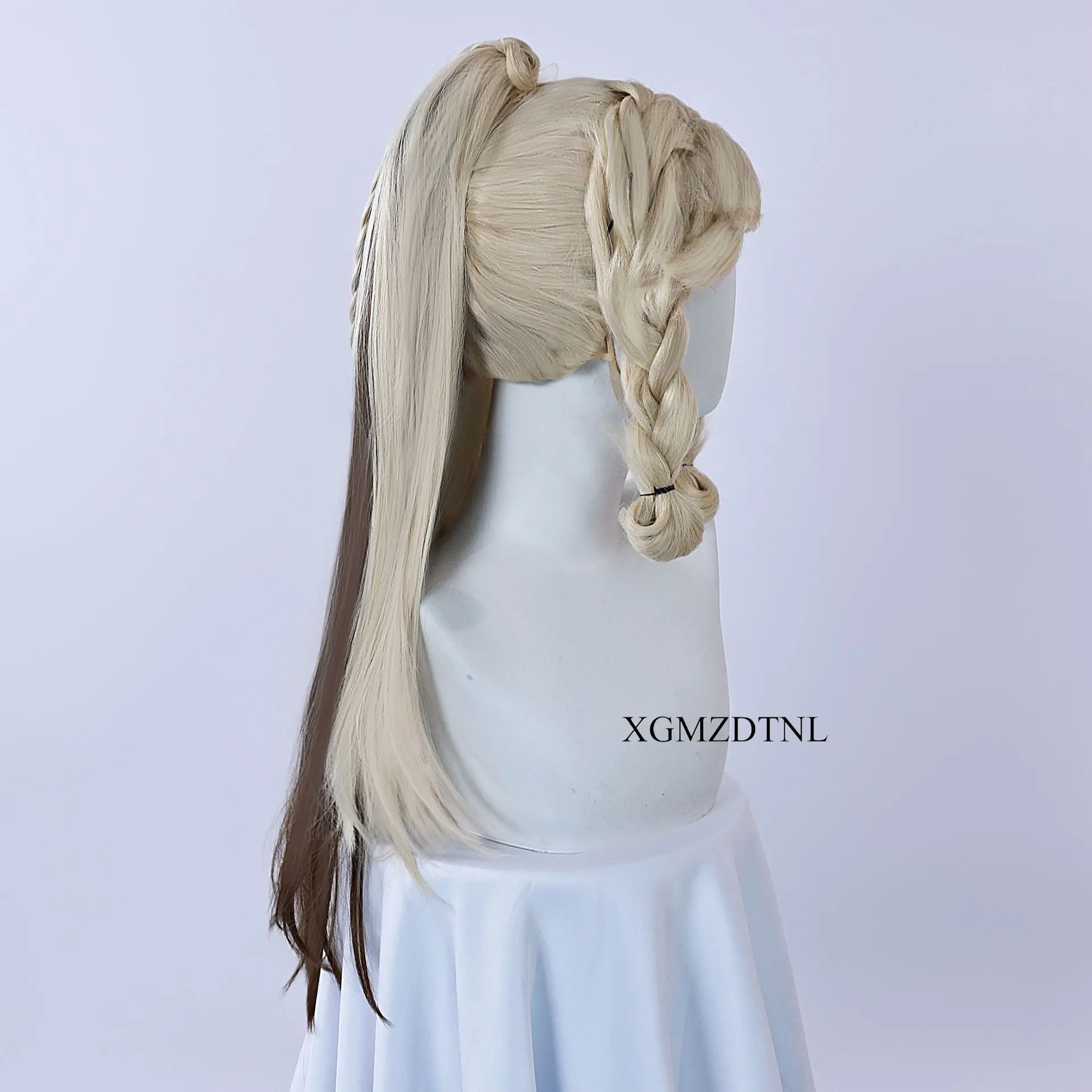 Кахина термостойкий парик для косплея с хвостиком игра Genshin Impact синтетические