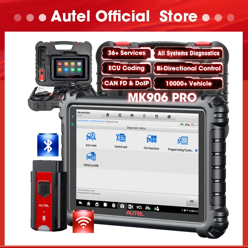 

Autel MaxiCOM MK906PRO Диагностические инструменты MK906 Pro Автомобильный сканер Инструменты для кодирования ЭБУ PK MK906BT MS906BT