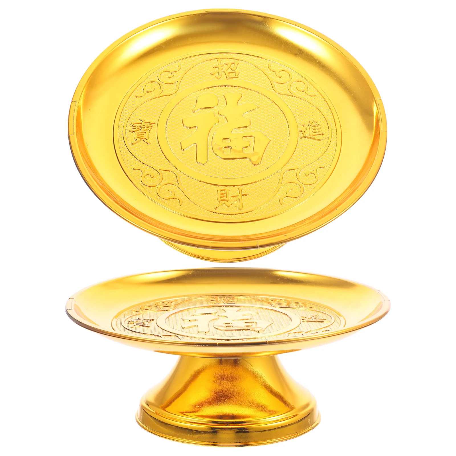

Offering Tray Plate Fruit Altar Dish Tribute Serving Bowl Stand Tower Pastry Worship Dessert Exquisite Diwali Cake Platter Candy