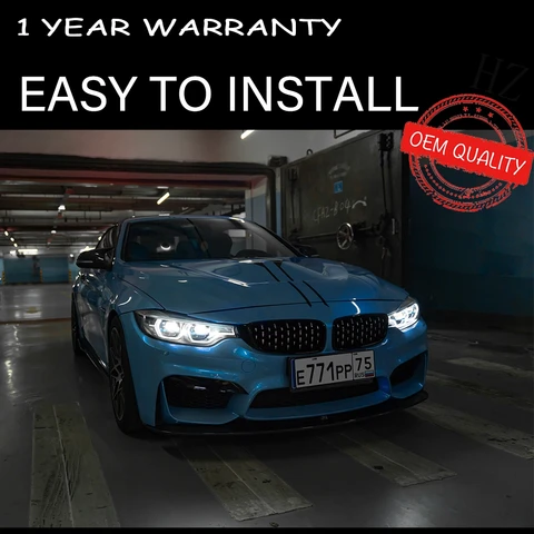 Передняя фара для BMW F32 2012-2019 M4 GTS, автомобильные автомоби, товары, 12 В H7 светодиодный DRL 425i 428i 430i 435i F36 F33, инструменты, автомобильные аксессуары