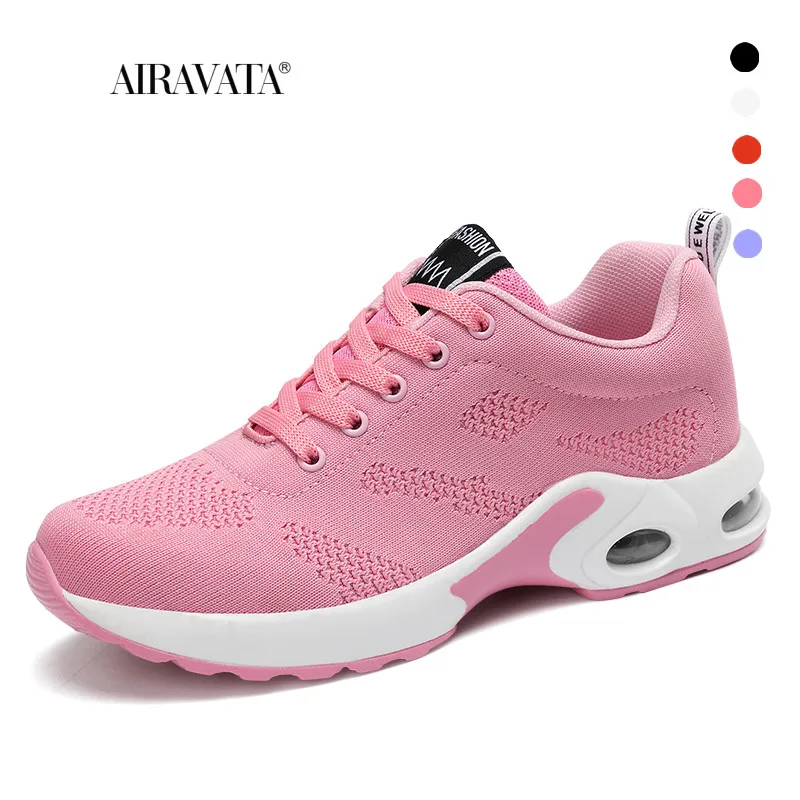 Shoes for Women Sneakers Women Fashion Air Cushion Sports Running Flat Soft Bottom Tenis Feminino Mesh Breathable Casual Shoe