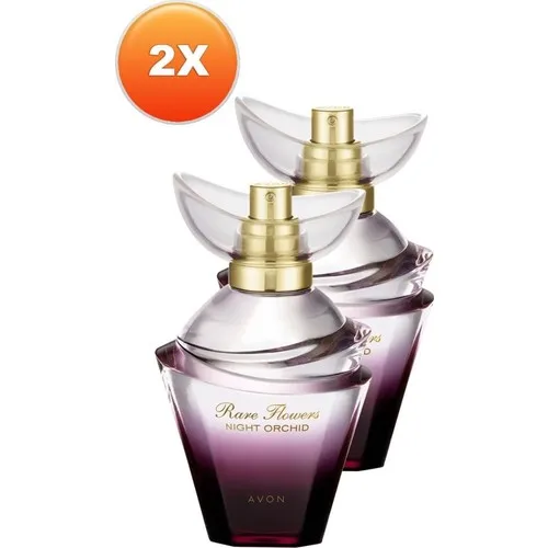 

Avon Rare Flowers Night Orchid Women Perfume Edp 50 Ml. Dual Set Economic Advantage Package Original