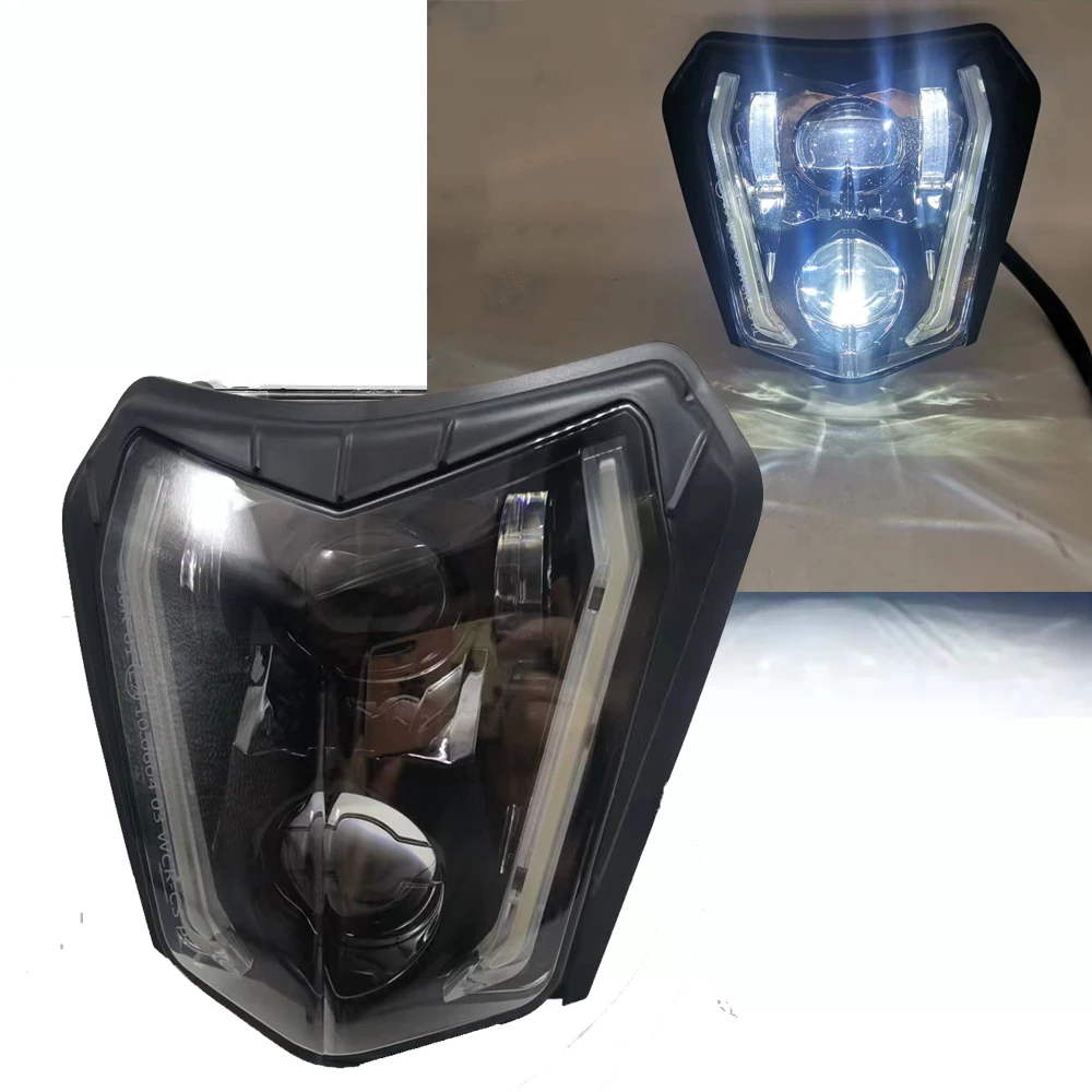 Передняя фара для мотоцикла двойной спортивный светильник Enduro светодиодный