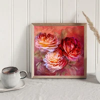 5d diy diamond painting rose art diamond embroidery flower full drill cross stitch for room wall decor painting handwork gift