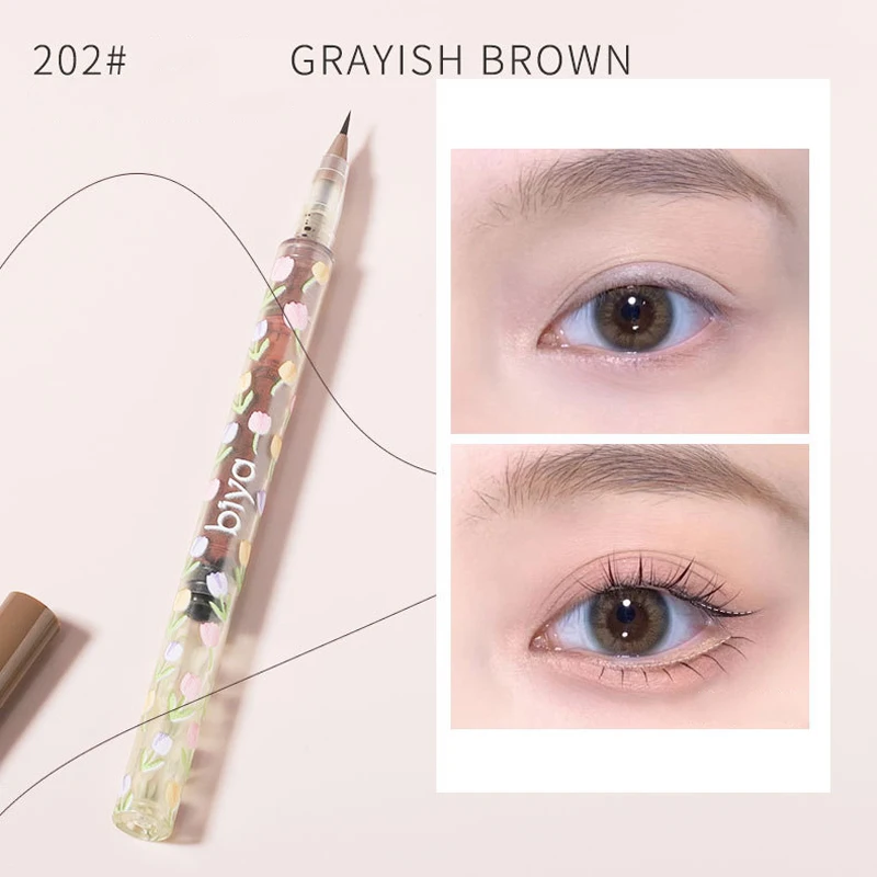 

0.01mm Ultra-fine Eyeliner Waterproof Non Smudge Brown Eyeliner Pencil Lasting Lying Silkworm Eye Makeup Cosmetic Wholesale