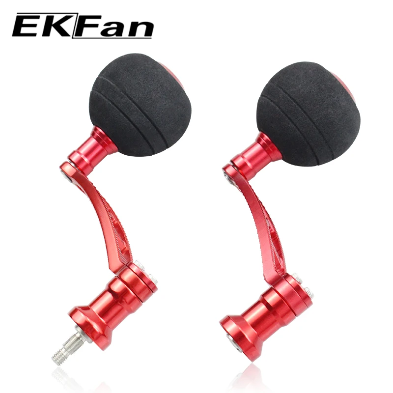 Фото Ekfan CNC 83 мм Procese алюминиевый сплав Материал + eva40 мм ручки для Daiwa Shimano спиннинговая Рыболовная катушка №2