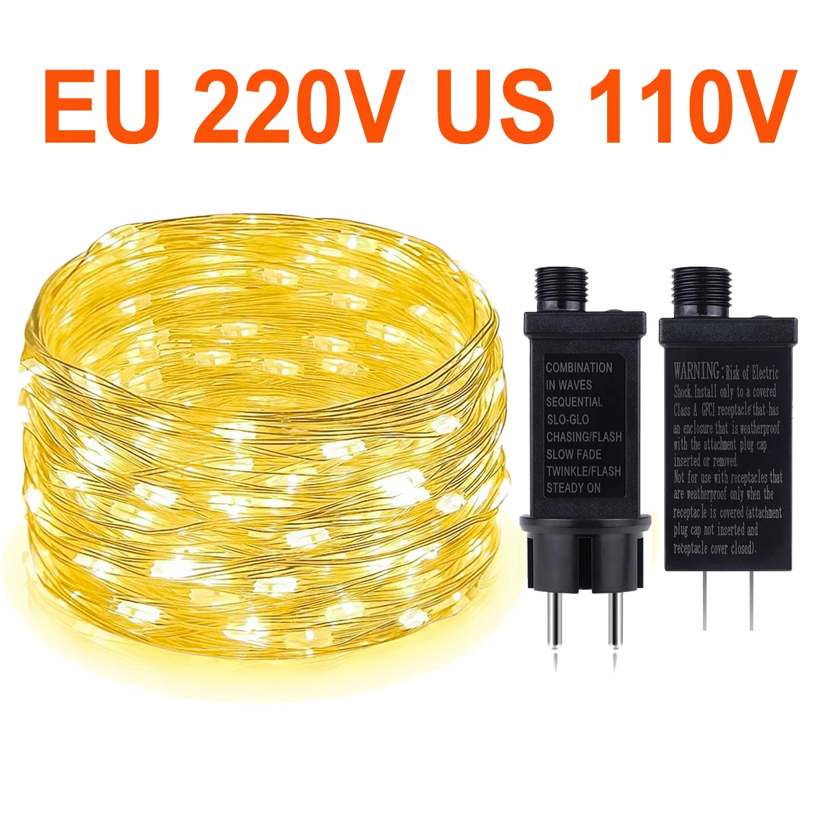 

110V 220V Garden Led String 20m 100m 50m christmas lights decoration Wedding Party guirnalda luces exterior Led light garlands