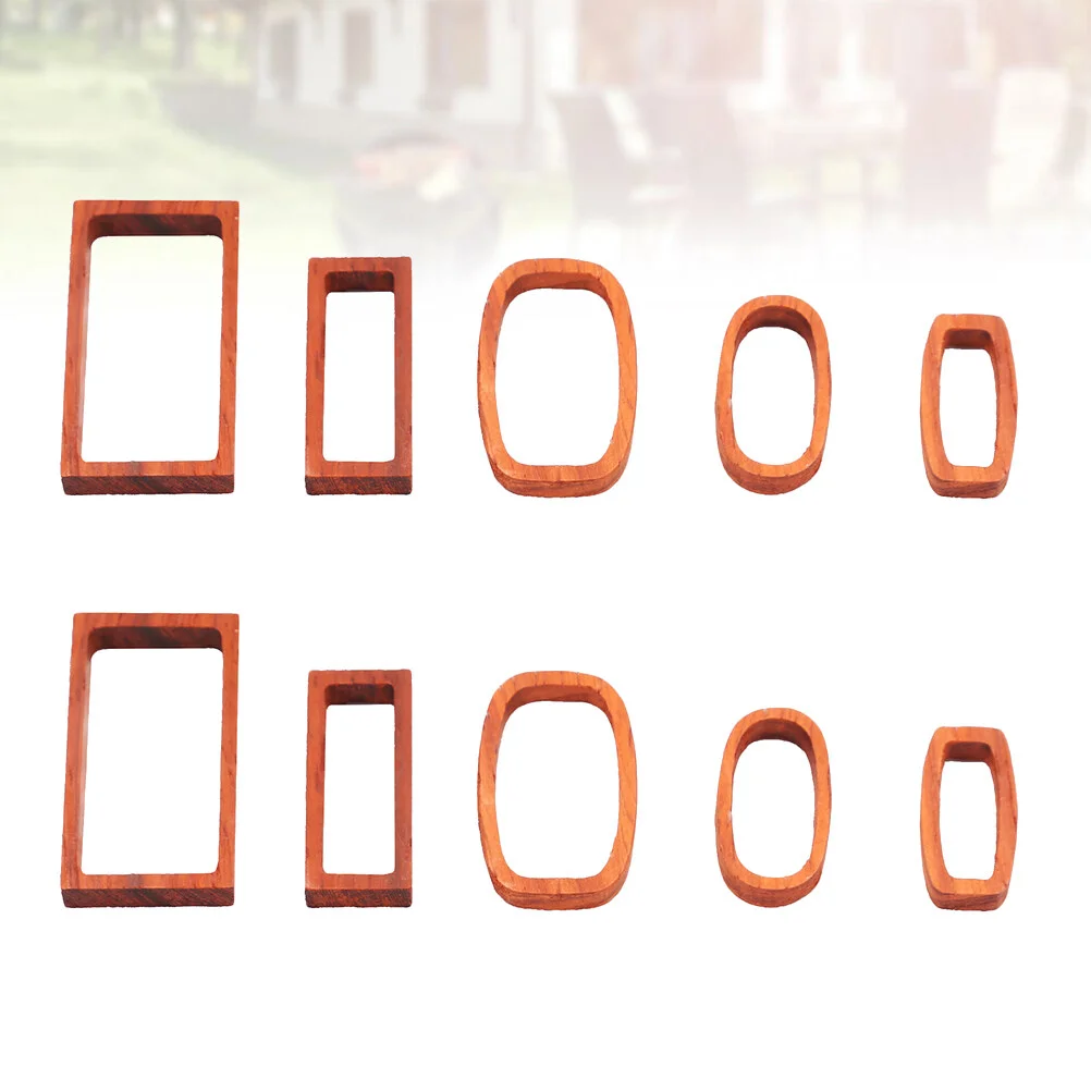 

Белая деревянная рамка форма кулон формы ожерелье ювелирные изделия для гелевых изделий