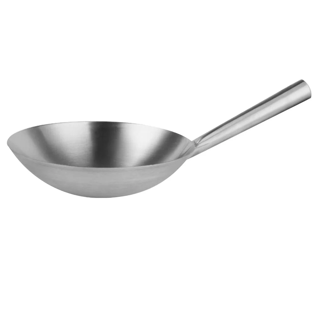 

Pan Wok Stainless Steel Frying Cooking Fry Induction Chinese Japanese Skillet Grilling Deep Omelet Kitchen Heavy Stove Pans