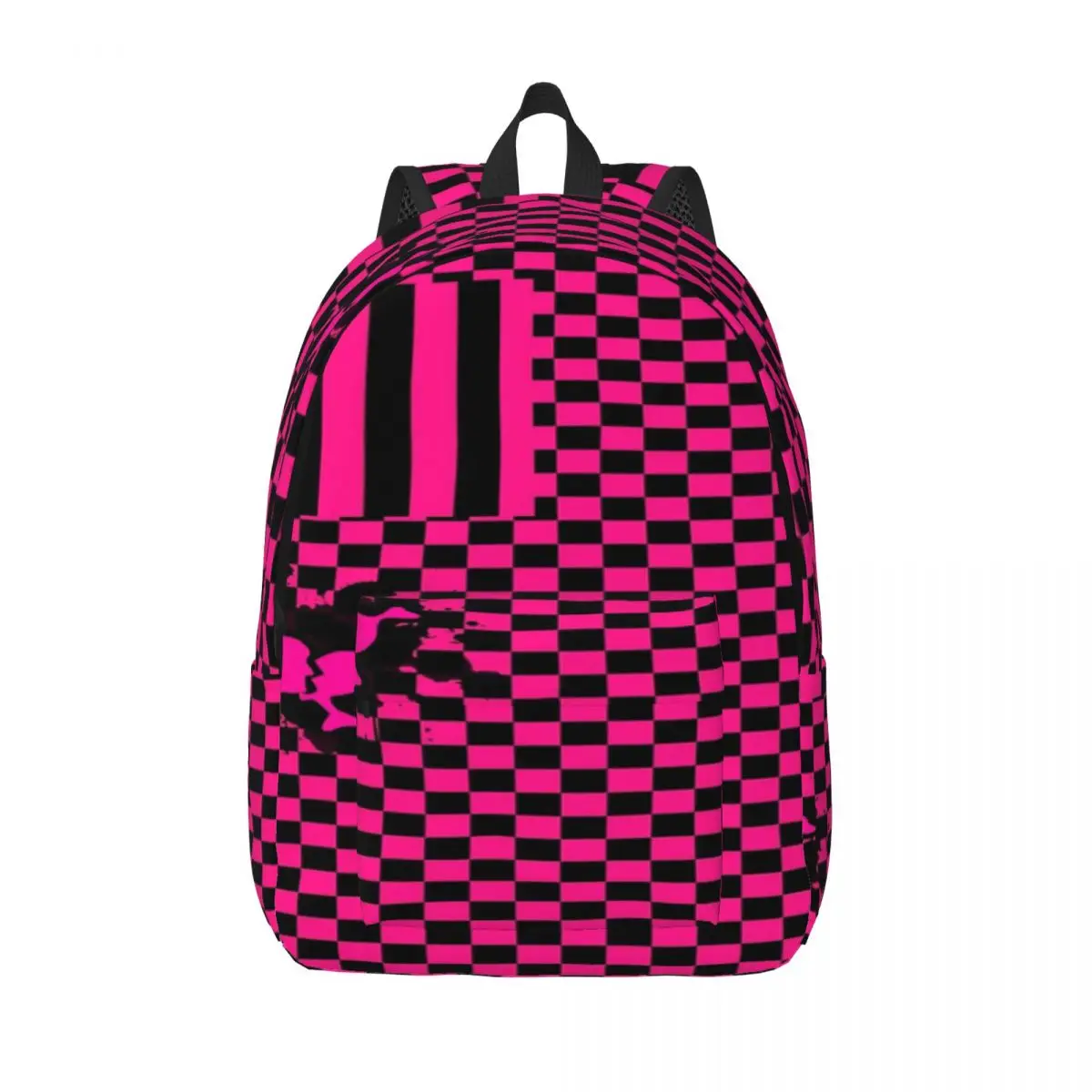 Punky Pink Emo простой и стильный рюкзак Холщовый Рюкзак мужской