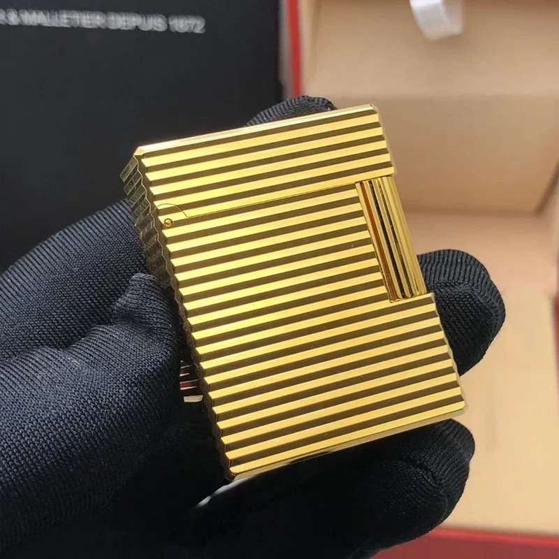 

Brand new original DuPont bright sound lighter retro pure copper inflatable cigarette lighter exquisite smoking accessories