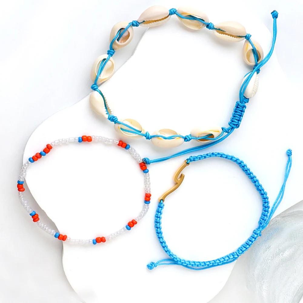 

ASON Cute Shell Beaded Bracelet For Women Fashion Bohemian Colorful Lovely Charm Bangle Not Fade Jewelry Party Gift