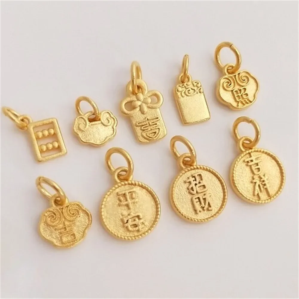 Маленькая подвесная карточка Sha Jin благоприятная и неработанная безопасная