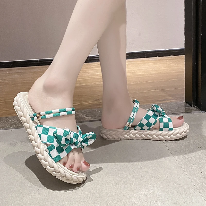 

Сандалии женские на мягкой подошве, босоножки на плоской подошве, Нескользящие, модная обувь, лето 2022