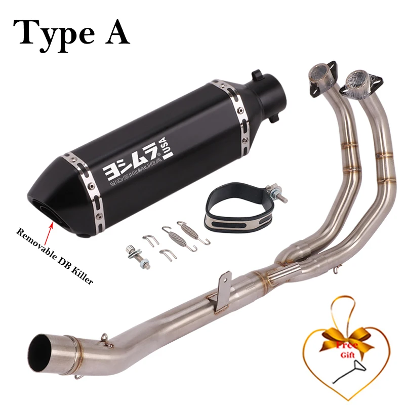 

Вся система для Honda CBR500 CB500X CB500F CBR500R 2013-2022, выхлопной глушитель мотоцикла, модификация передней трубы, глушитель дБ