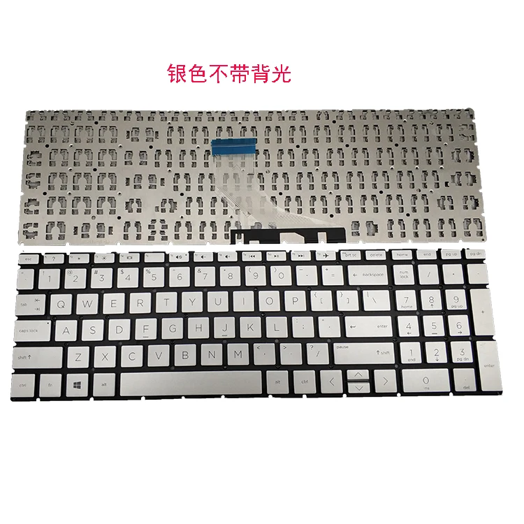 

Для HP 15-DA 15-DK 15-CN 15-CR 15-CS 15-CX с английской и серебряной клавиатурой