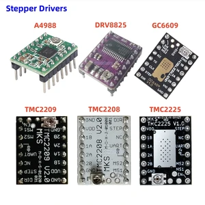 TMC2208 TMC2209 TMC2225 DRV8825 A4988 stepper motor driver TMC 2208 2209 stepping engine CNC shield driver heatsink for nema 17