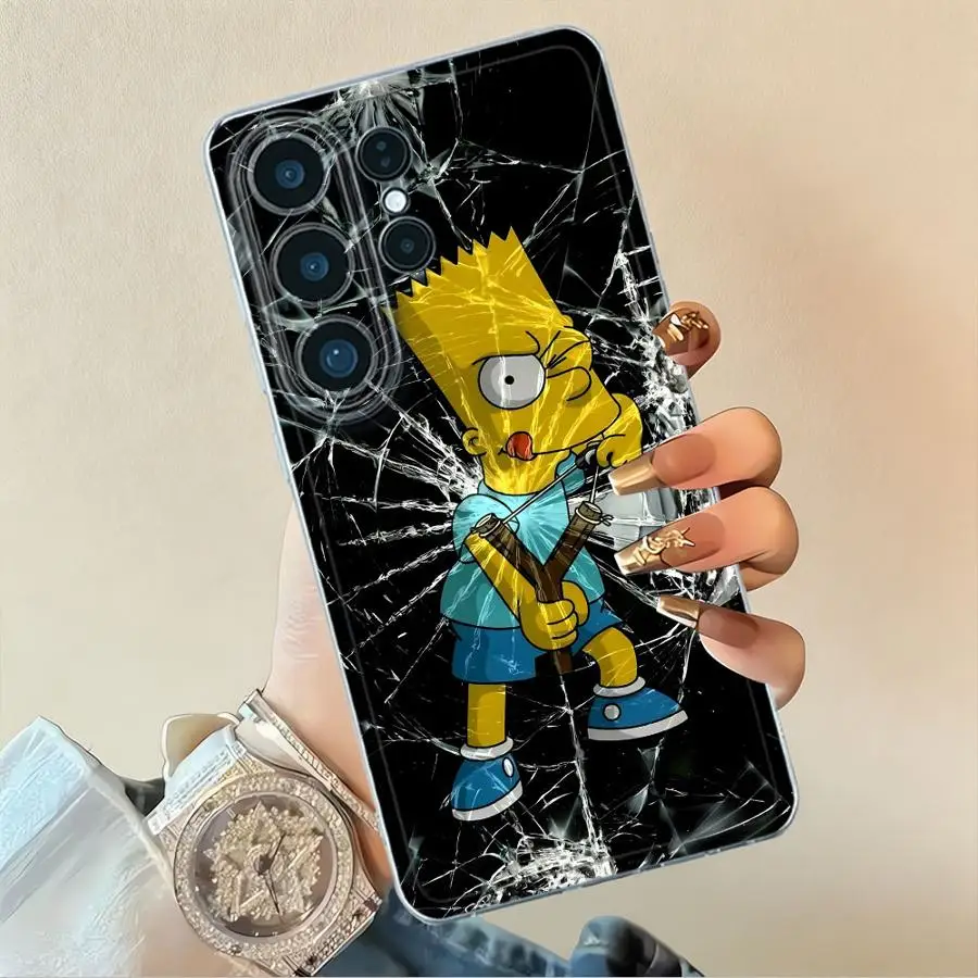 Фото Чехол для телефона Samsung Galaxy S26 Ultra S20 Plus S21 S25 Edge S23Ultra Note 20 Ultra 10 S22 FE S23 Ultra S-simpsons №3