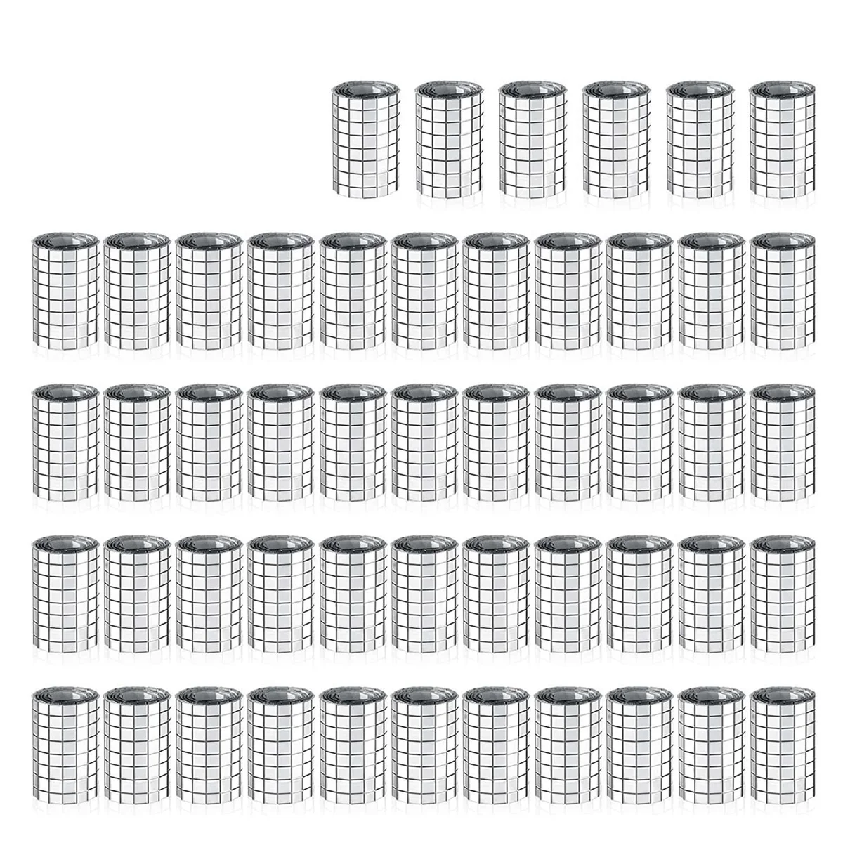 

24000 Pcs Self Adhesive Mosaic Tiles Small Mirror Mosaics Tiles Square Mirror Mosaic Stickers for Craft Decoration