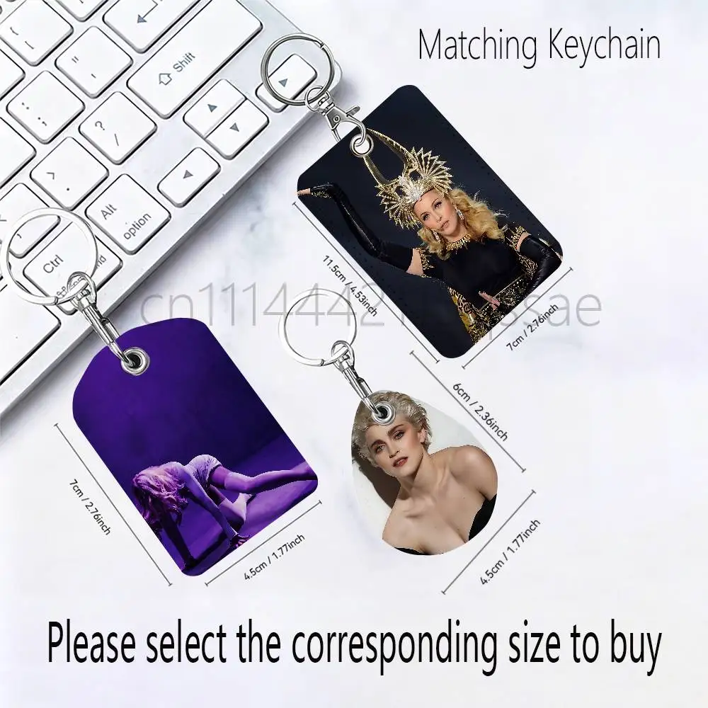 Фото Кожаный брелок-картхолдер Confessions M-MadonnaS Singer для Airtag и пропускных карт, современный держатель для проездных билетов №4