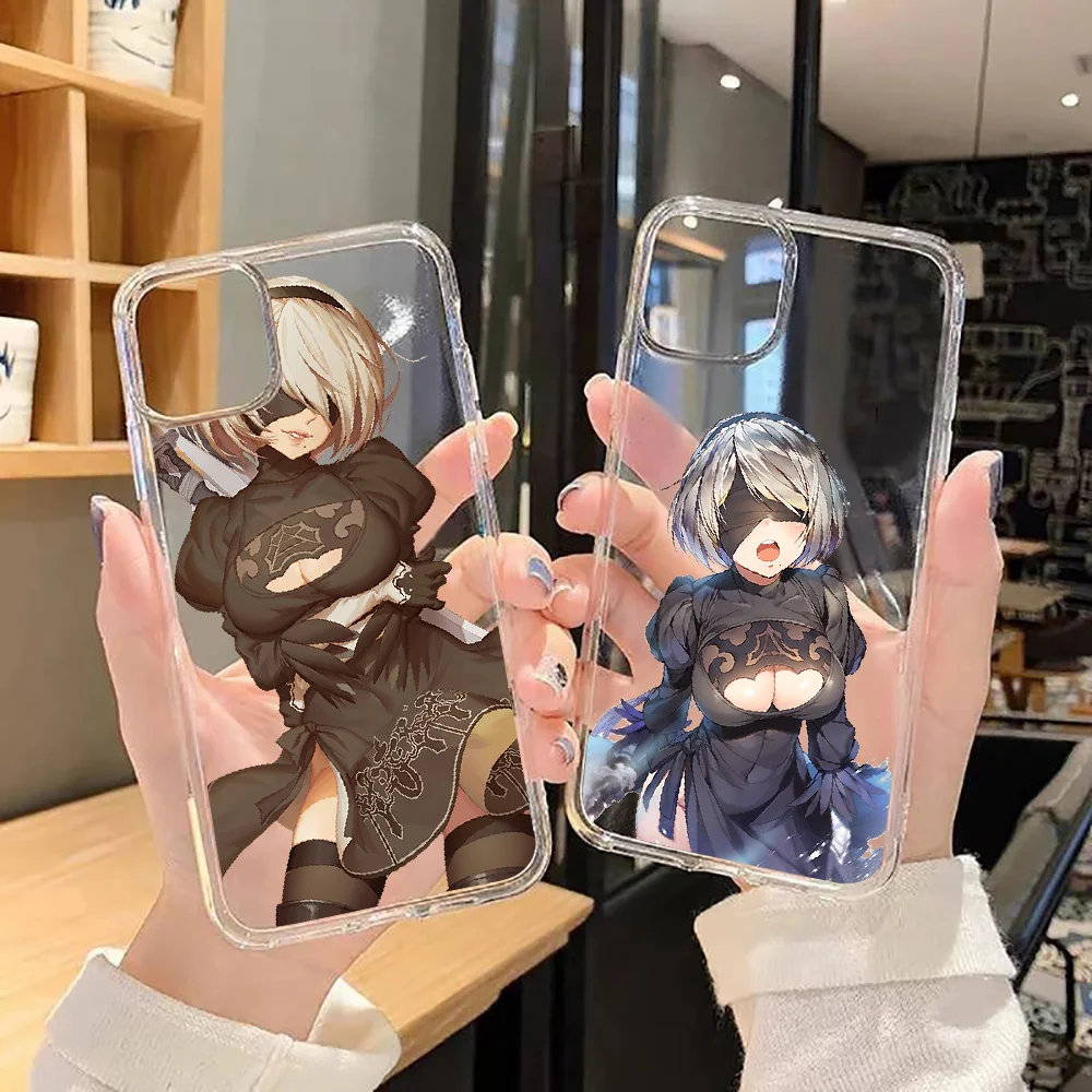 

2B NieR Automata Phone Case For Huawei P Mate P10 P20 P30 P40 10 20 Smart Z Pro Lite 2019 transparent luxury coque silicone