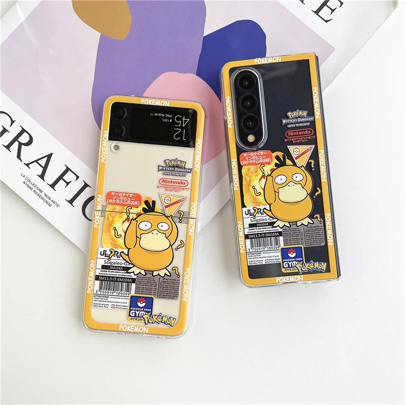 

Anime Crayon Shin-chan Pokemon Ranking Of King Korean Style For Samsung Galaxy Z Flip Fold 3 4 5 Cover Phone Case Toy Gift