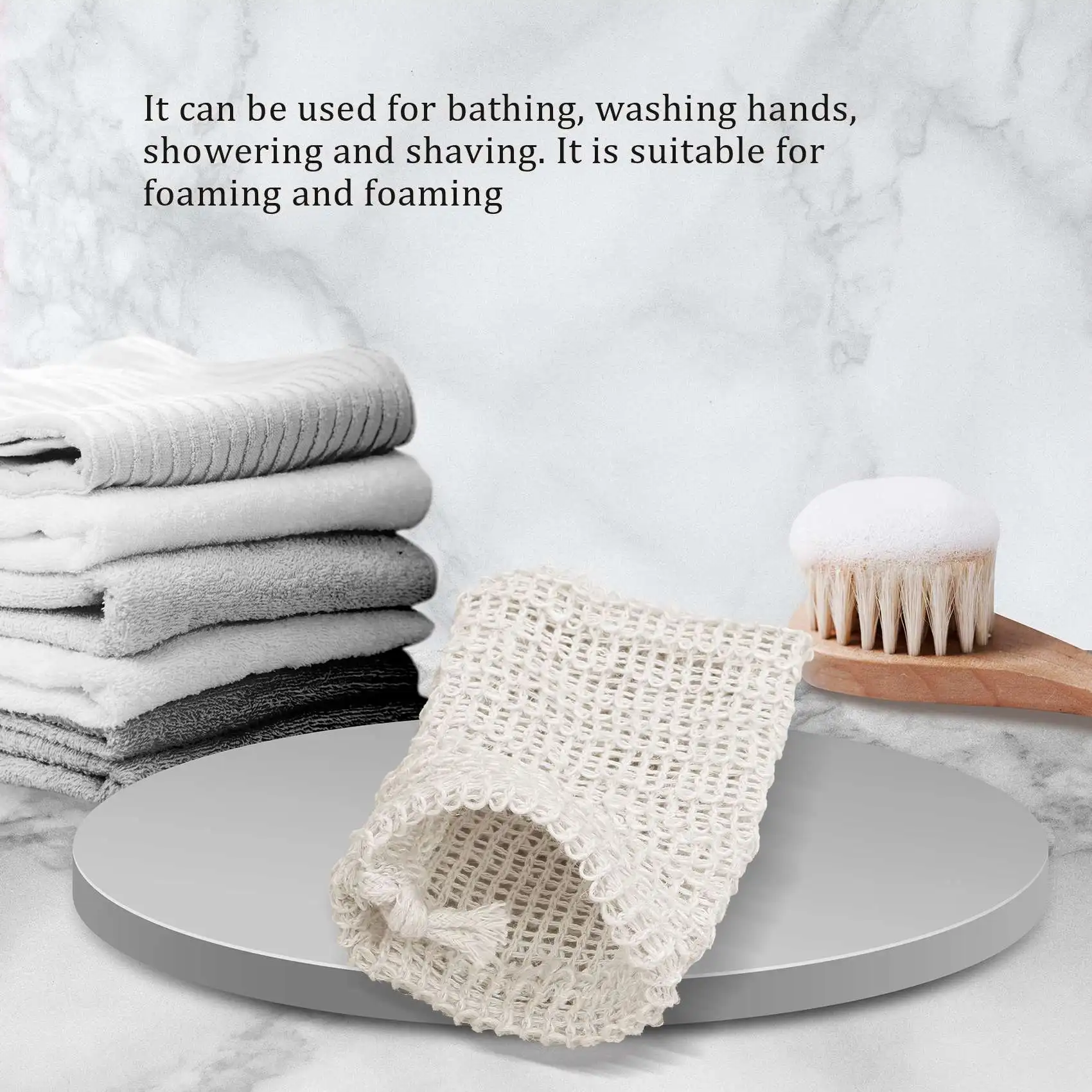 Сумка для мыла из натурального сизаля 10 упаковок держатель отшелушивающего