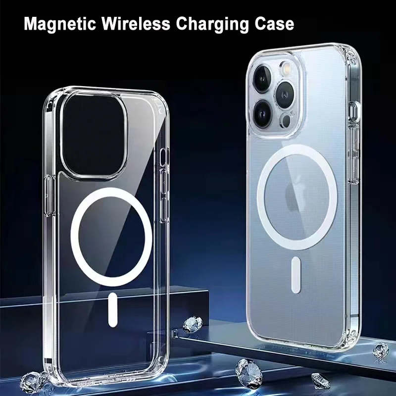 Оригинальный беспроводной зарядный рукав MagSafe для моделей iPhone 13 12 11 Pro max XR x XS 7 8 plus