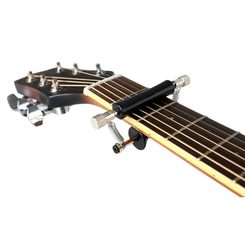 Electric Acoustic Guitar Ukulele Sliding Capo Black Parts & Accessories enlarge