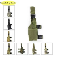 tornado tactical leg holster fit pistols with laser or flashlight mount holster drop leg holster adjustable pistol gun holder