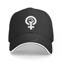 feminist women fist print baseball cap casual funny summer harajuku feminist hats adjustable snapback hats