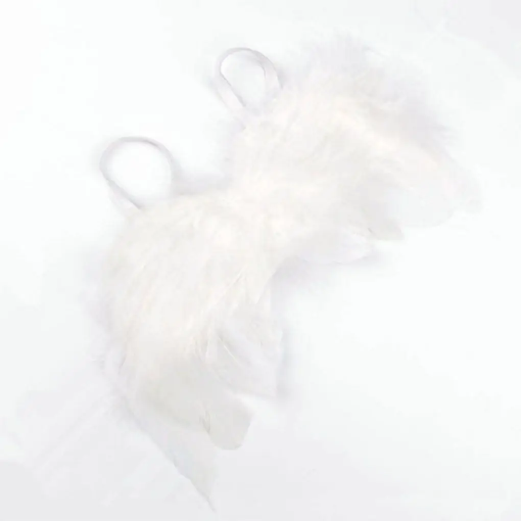 

Baby Newborn Solid Color Angle Feather Wing Photograph Prop Costume Infant Clothes Costume
