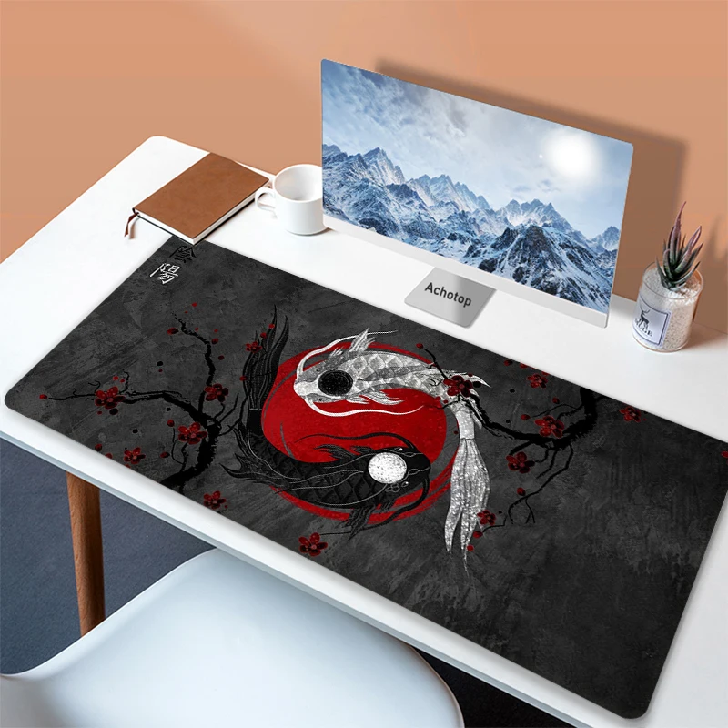 

Koi Art Mat Mousepad Company Cute Black Mause Pad Laptop Notebook Carpet Xxl Deskmat 90x40 Mouse Pad Gamer Keyboard Gaming Mats