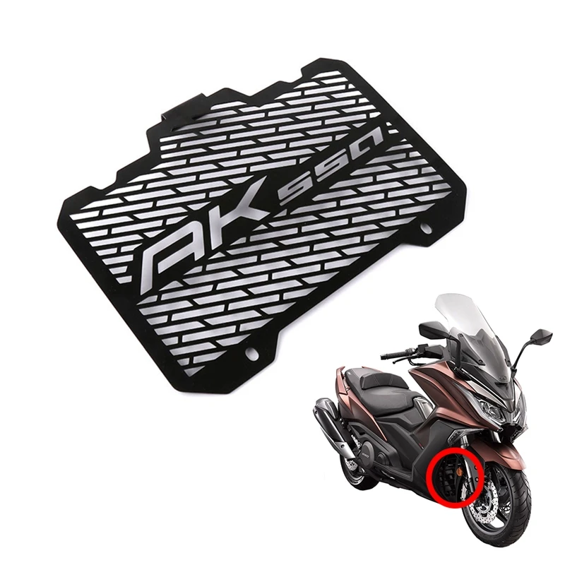 

Motorcycle Engine Radiator Bezel Grille Protector Grill Guard Cover for KYMCO AK550 AK 550 2017 2018