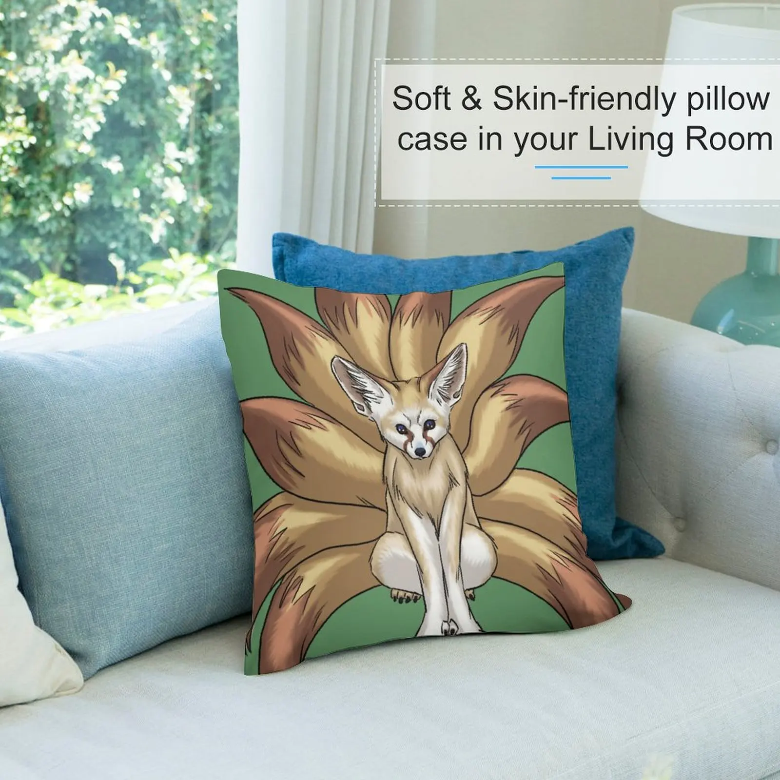 Fennec Fox. Декоративные диванные подушки для гостиной накидки сна