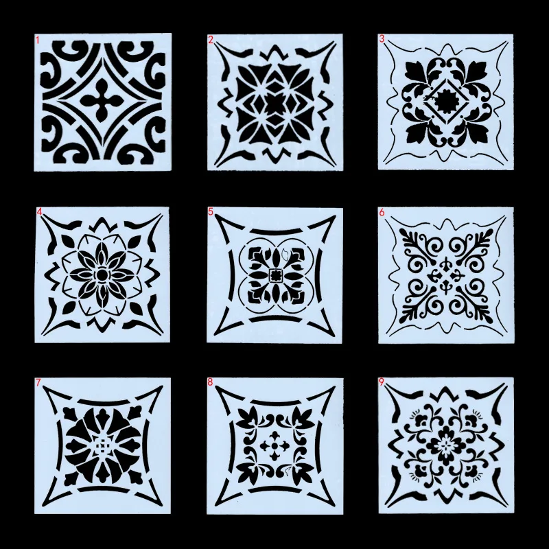 

15 см творческие DIY слойные трафареты для скрапбукинга/фотоальбома рисования строительные элементы декоративный шаблон