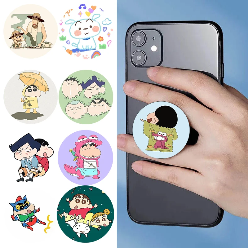 

Crayon Shin-chan Popping Holder for Phone Попсокет Desktop Grip Tok Kawaii Foldable Mobile Phone Bracket Phone case Accessories