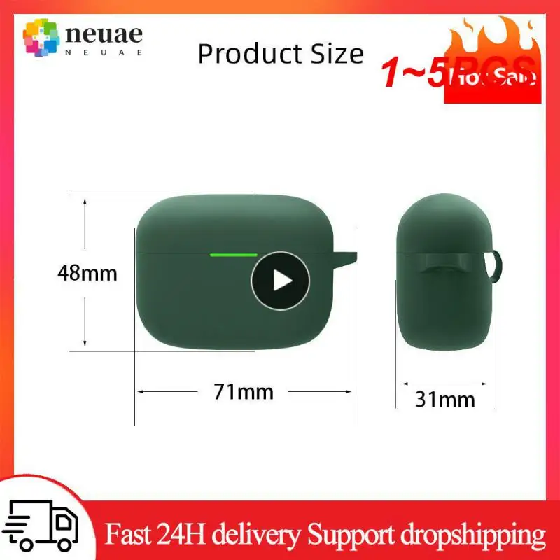 

1~5PCS Soft Silicone Shell Case For LinkBud S Wireless Earbuds Cases Anti Dust Earphone Protective Cover With Metal